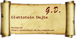 Glattstein Dejte névjegykártya